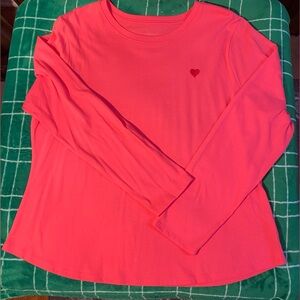A New Day Vibrant Pink Top with embroidery heart